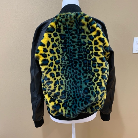 MOTHER Letterman leopard bomber jacket - Picture 5 of 13